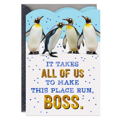 You Make This Place Cool Funny Boss's Day Card From All