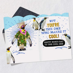 You Make This Place Cool Funny Boss's Day Card From All