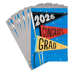 Celebrating You Today Pennants 2026 Graduation Cards, Pack of 10