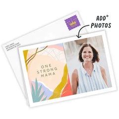 Personalized Abstract Botanicals Photo Card