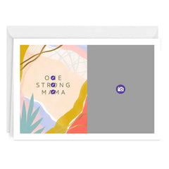 Personalized Abstract Botanicals Photo Card