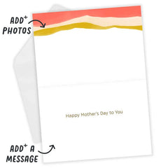 Personalized Abstract Botanicals Photo Card