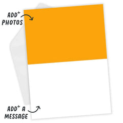 Personalized Bold and Bright Love You Photo Card