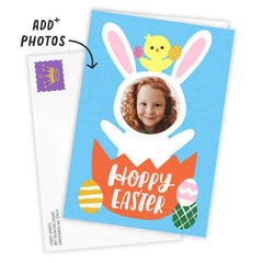 Bunny Face Hoppy Easter Custom Card