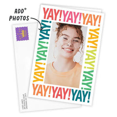 Personalized Yay! Celebration Photo Card