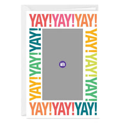 Personalized Yay! Celebration Photo Card