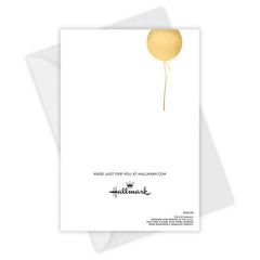 Personalized Confetti Balloons Celebration Card