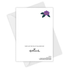 Personalized Flower Bouquet Card