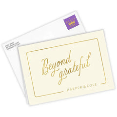 Personalized Beyond Grateful Thank-You Card