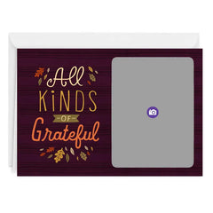 Personalized All Kinds of Grateful Photo Card