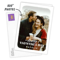 White Frame Custom Happy Valentine's Day Card