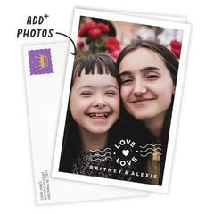 Personalized Heart Postmark Love Photo Card