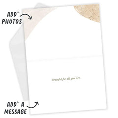 Personalized Mom Lettering and Waves Photo Card