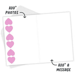 Multiple Hearts Custom Love Card
