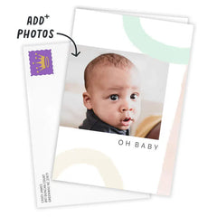 Personalized Circle Designs Photo Card
