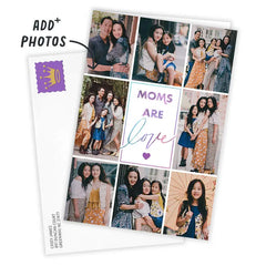 Personalized Photo Collage Moms Are Love Photo Card