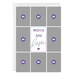 Personalized Photo Collage Moms Are Love Photo Card