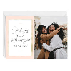 Personalized Be a Part of the Celebration Photo Card