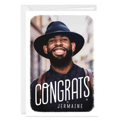 Personalized Full Photo Congratulations Photo Card