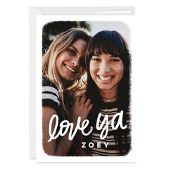 Personalized Love Ya Photo Card