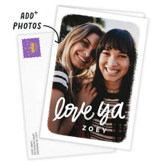 Personalized Love Ya Photo Card