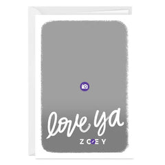 Personalized Love Ya Photo Card