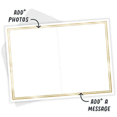 Personalized Wildflowers Frame Photo Card