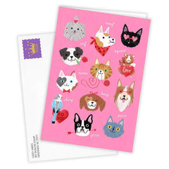 Cute Pet Love Wishes Custom Valentine's Day Card