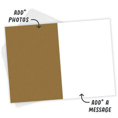 Modern Photo Grid Custom Father's Day Card
