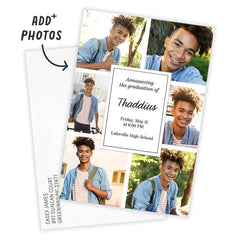 Photo Collage Border Graduation Announcement