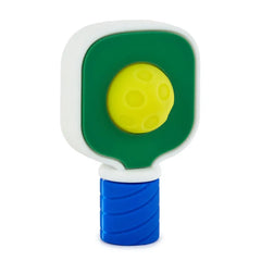Charmers Pickleball Paddle and Ball Silicone Charm, 2" H