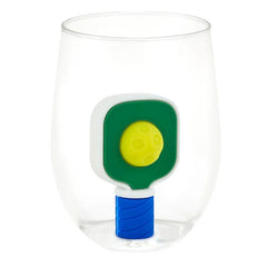 Charmers Pickleball Paddle and Ball Silicone Charm, 2" H