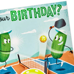 A Dill-ightful Day Pickleball Musical Birthday Card With Motion