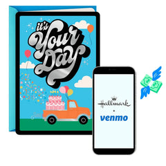 Pick Up Something Nice Truck With Cake Venmo Birthday Card