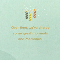 We’ve Shared Great Moments Birthday Card for Stepson