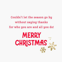 Grateful for You Christmas Thank-You Card