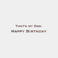Pine Tree Landscape Scene Birthday Card for Dad