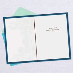 Pine Tree Landscape Scene Birthday Card for Dad