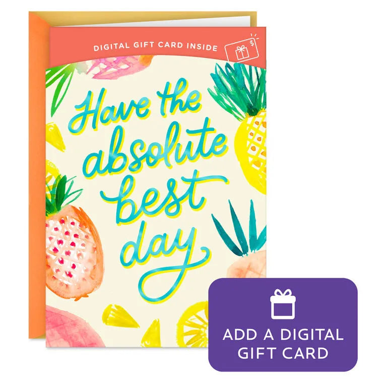 Have the Best Day Gift Card Greeting Birthday Card