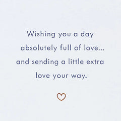 Wishing You A Day Full of Love Anniversary Card for Couple