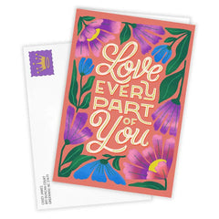 Bold Wildflowers Custom Love Card
