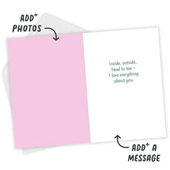 Bold Wildflowers Custom Love Card