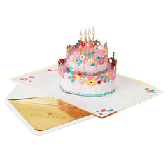 Every Good Thing Floral Cake 3D Pop-Up Birthday Card