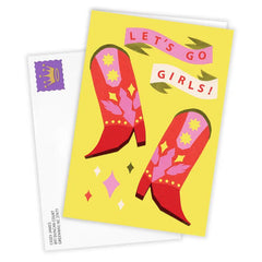 Let's Go Cowgirls Custom Card