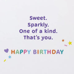 Sweet, Sparkly You Birthday Card for Granddaughter
