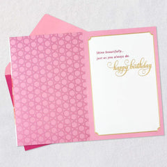 Shine Beautifully Birthday Card for Granddaughter