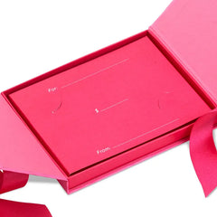 4.5" Pink Gift Card Holder Box With Pink Satin Bow