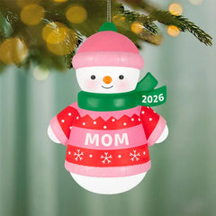 Mom Snowman 2026 Ornament