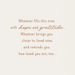 Wishing You Good Things Thanksgiving Card for Niece