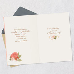 Wishing You Good Things Thanksgiving Card for Niece